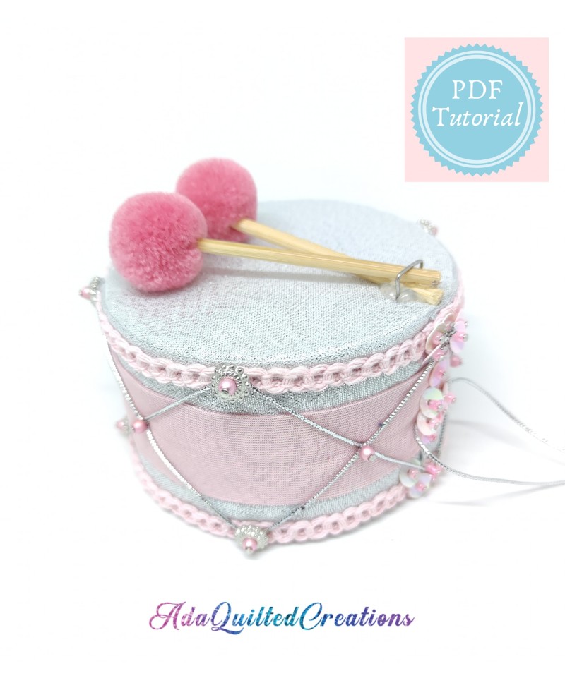 Little drum pattern PDF tutorial Ada Quilted Creations