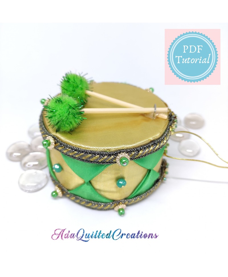 Little drum pattern PDF tutorial Ada Quilted Creations