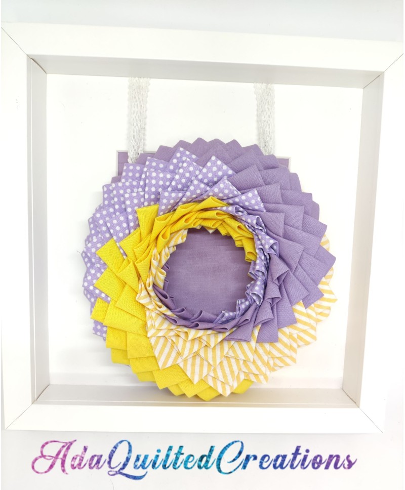 Swirl wreath pattern PDF tutorial Ada Quilted Creations