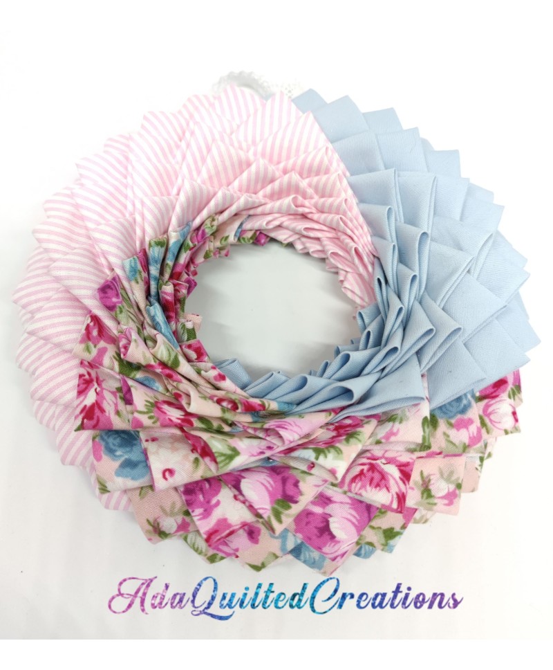 Swirl wreath pattern PDF tutorial Ada Quilted Creations