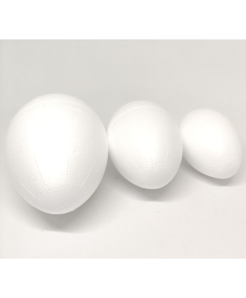 Large polystyrene eggs 10 cm (4") (set of 6) Ada Quilted Creations