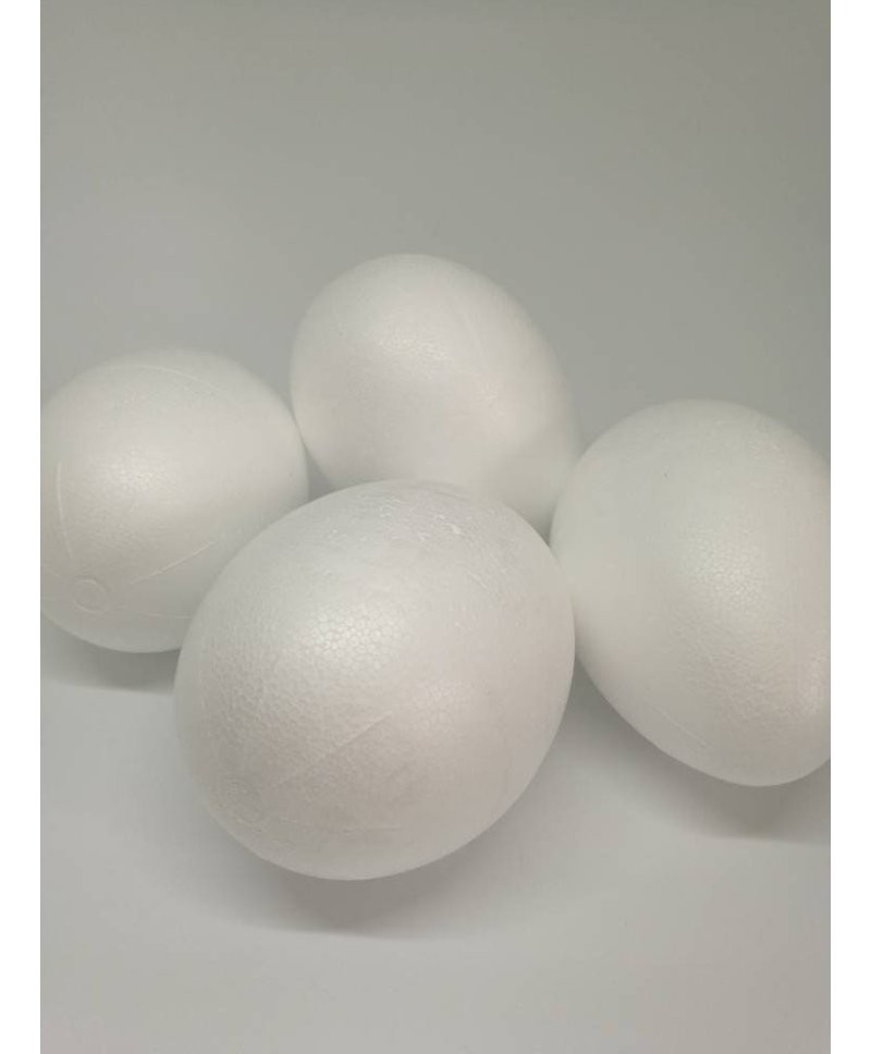 Extra large polystyrene eggs 12 cm (4.7") (set of 6) Ada Quilted